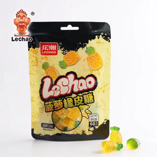 4D Pineapple Bulk Gummy Candies, Fruity Gummies Wholesale-2