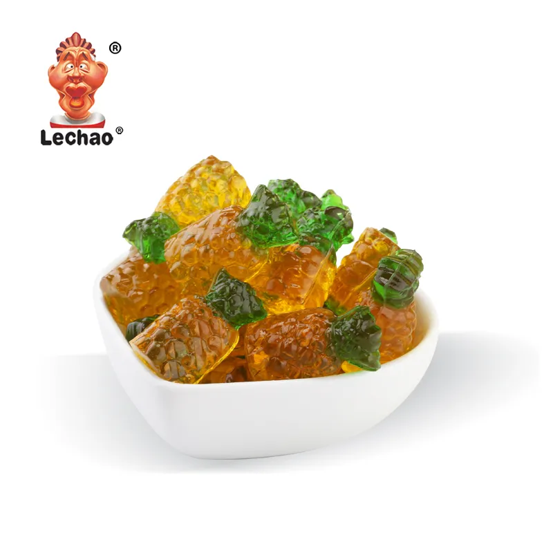 4D Pineapple Bulk Gummy Candies, Fruity Gummies Wholesale-3