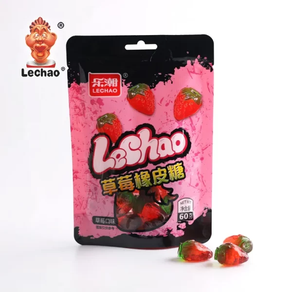 4D Strawberry Gummies Wholesale, Fruit Gummy Candy Bulk-2