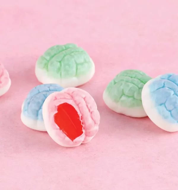 Brain Shape Bulk Chewy Candy, Jam Filled Gummy Candy-2