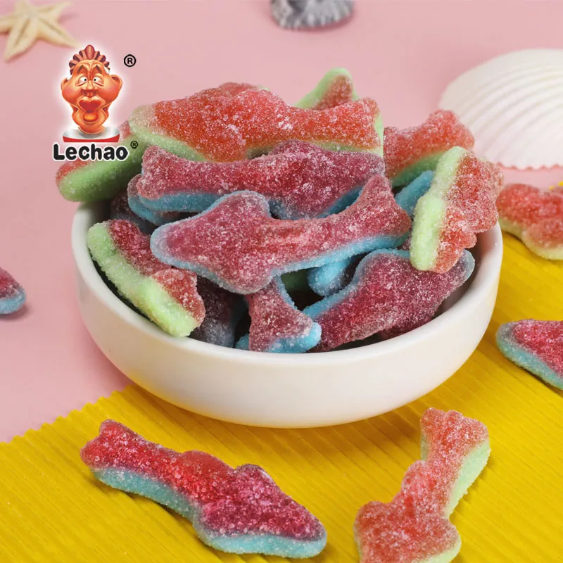 Fisch Bulk saure Gummibonbons, Gummibonbons Hai Großhandel-2