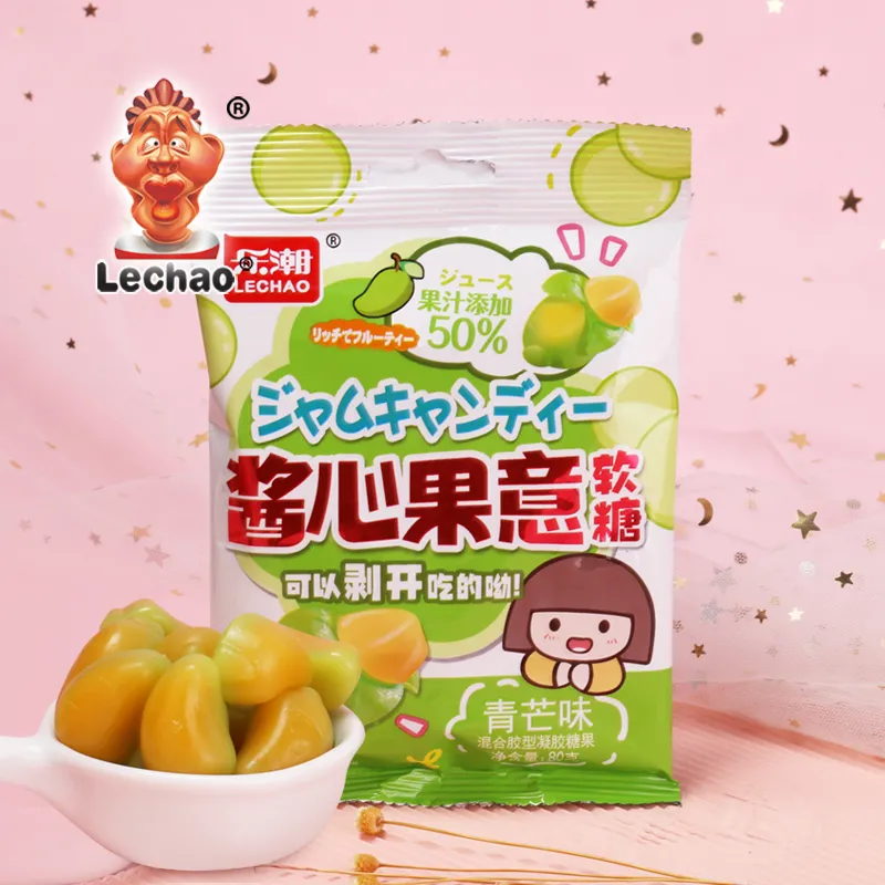 Fruit Gummy Candy Bulk, Wholesale Peelable Mango Candy-1