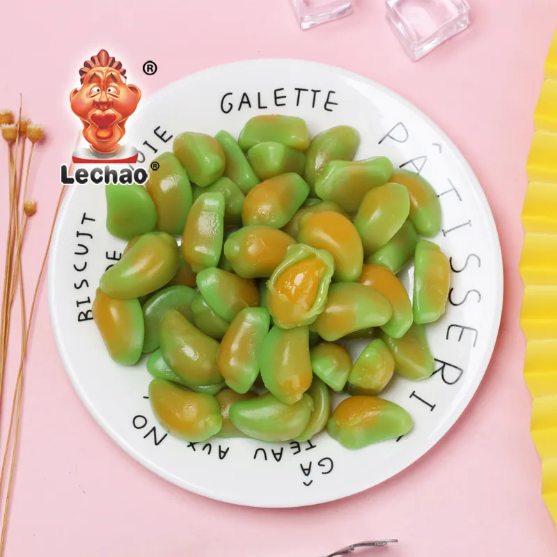 Fruchtgummi Candy Bulk, Großhandel schälbare Mango Candy-3