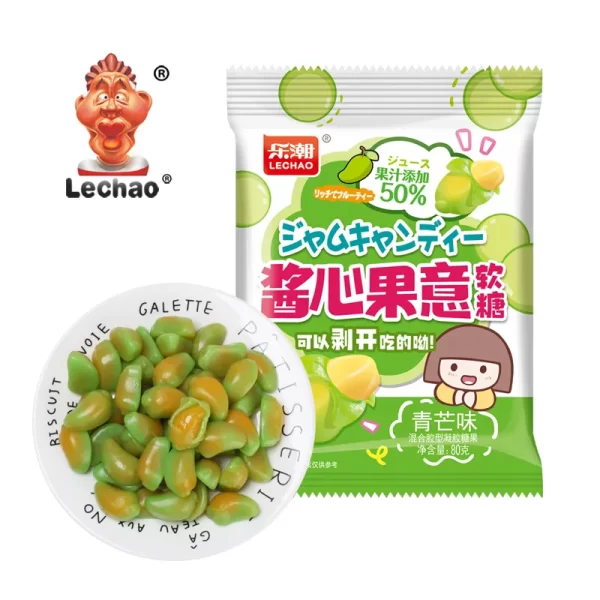Fruit Gummy Candy Bulk, Wholesale Peelable Mango Candy-5