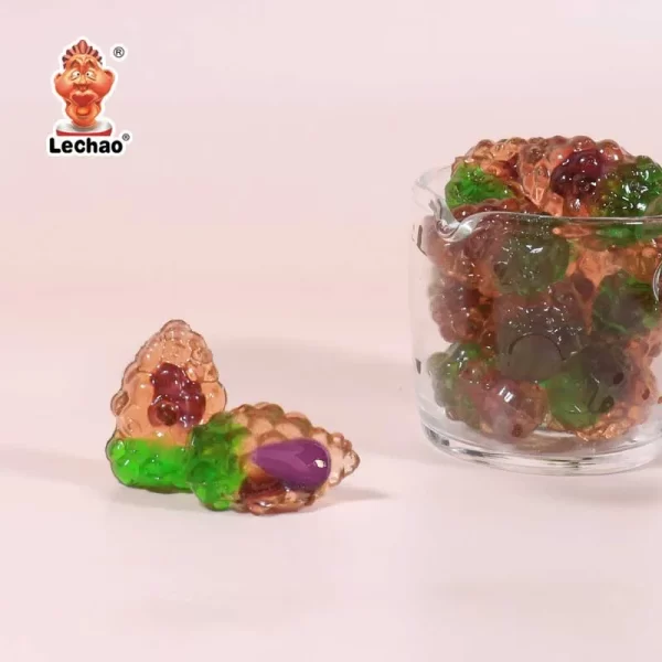 Grape Jam Filled Gummy Candy In Bulk, Fruit Gummy Wholesale-4