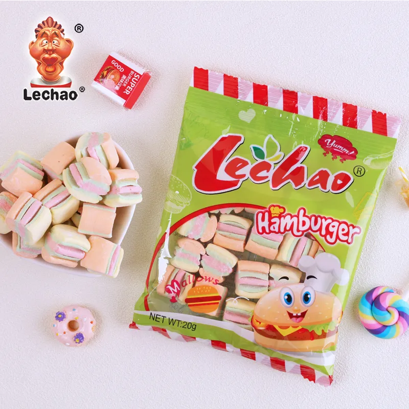Hamburger Shape Custom Marshmallows, Bulk Buy Marshmallows-3
