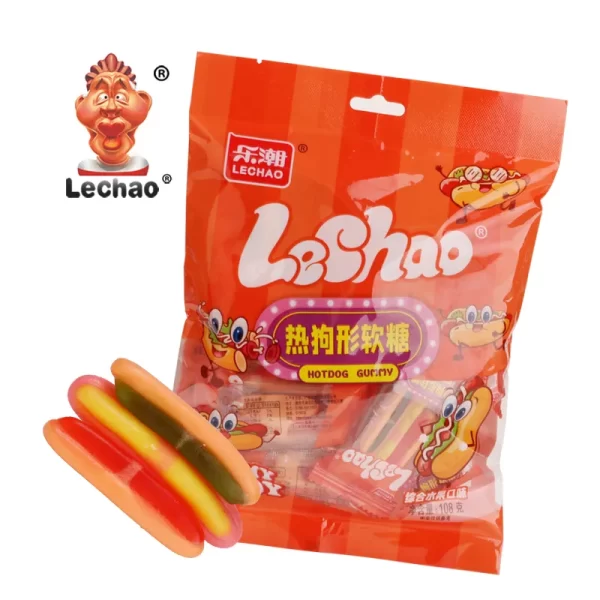 Hotdog Gummy Bulk Candy, Playful Gummy Candy Wholesale-1