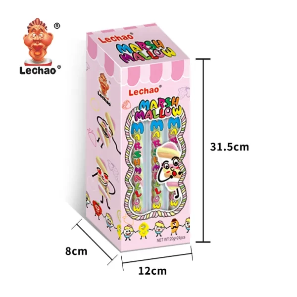 LeChao Long Marshmallow Twists Bulk, Marshmallows Wholesale-1