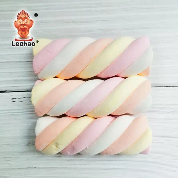 LeChao Rainbow Twist Marshmallows Wholesale 500g Bulk Pack-1