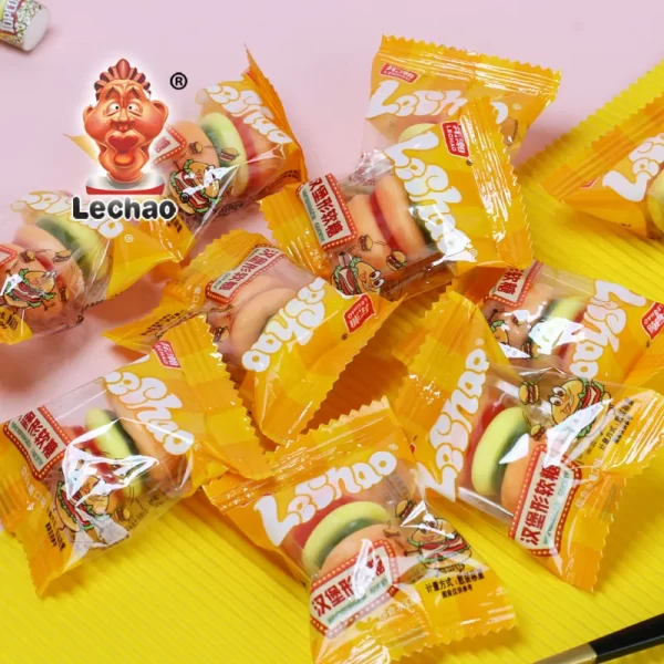 Playful Hamburger Gummy Candy Bulk Individually Wrapped Pack-2