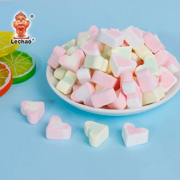 Soft Heart Shape Marshmallow In Bulk, Fluffy Candy Wholesale-2