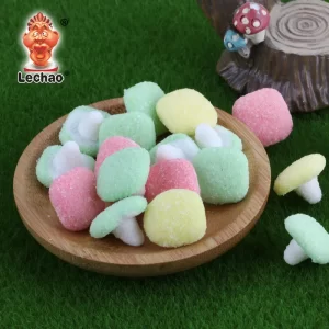 Sugar Coated Mushroom Gummy Bulk, Chewy Candy Wholesale-1