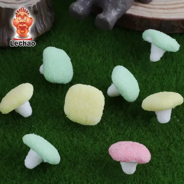 Sugar Coated Mushroom Gummy Bulk, Chewy Candy Wholesale-3