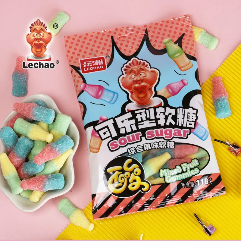 Bottle Shape Sour Gummy Candy Wholesale, Jelly Candy In Bulk-1