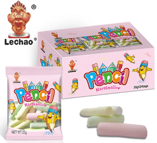 Chalk Shape Bulk Candy Marshmallow, Long Marshmallow Bites-3