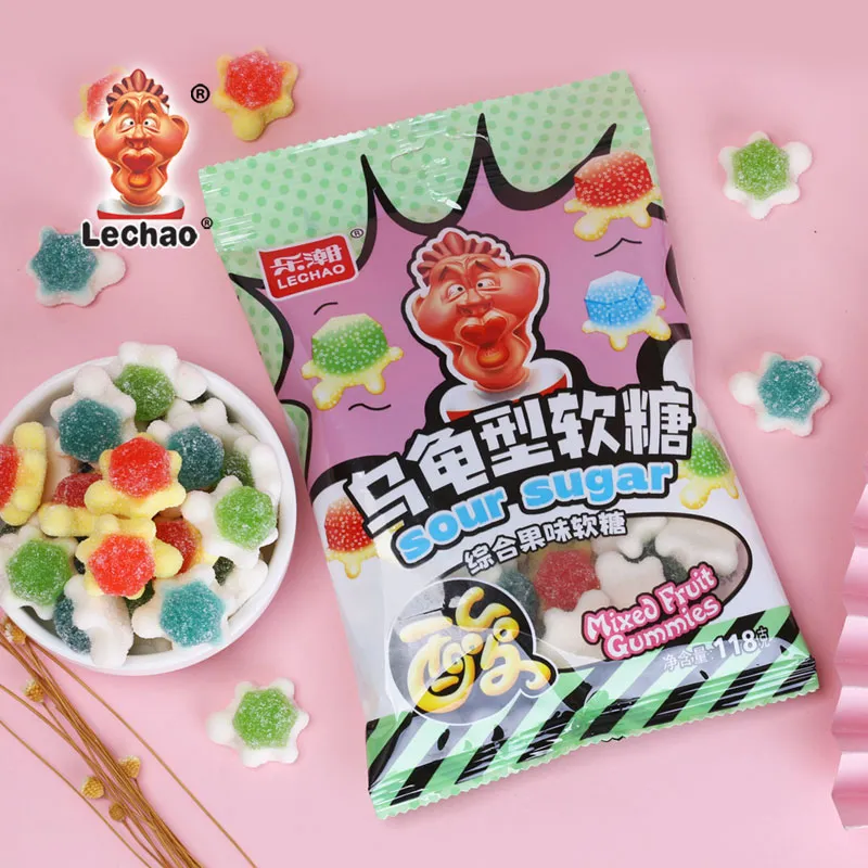 Fruity Sour Gummy Turtles Candy Bulk, Wholesale Chewy Candy-1