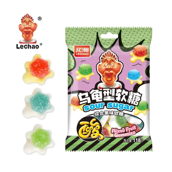 Fruity Sour Gummy Turtles Candy Bulk, Wholesale Chewy Candy-5