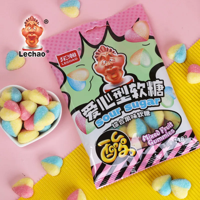 Heart Shaped Sour Gummy Candy In Bulk, Purchase Soft Candy-1