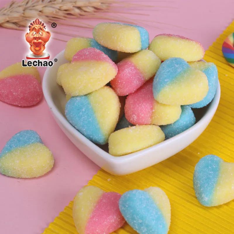 Heart Shaped Sour Gummy Candy In Bulk, Purchase Soft Candy-2