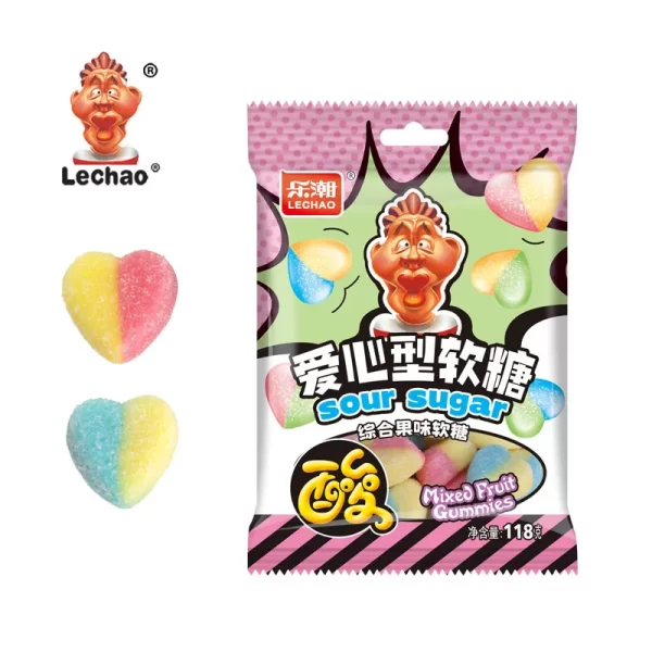 Heart Shaped Sour Gummy Candy In Bulk, Purchase Soft Candy-5