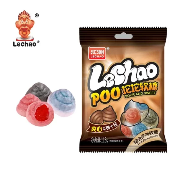 Jam Filled Poop Shaped Custom Made Gummies Wholesale-6