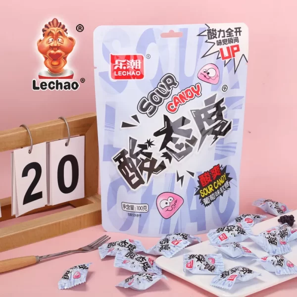 LeChao Bulk Sour Gummies, Delicious Grape Jelly Wholesale-1