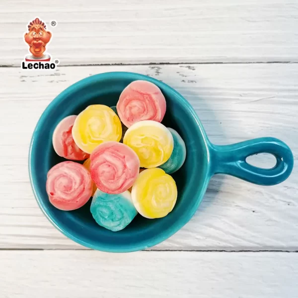 LeChao Jam Filled Rose Gummies Bulk, Wholesale Soft Candy-2