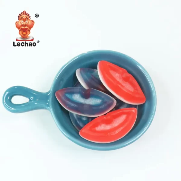 LeChao Lip-shaped Filled Gummy Candy Wholesale Soft Candy-5