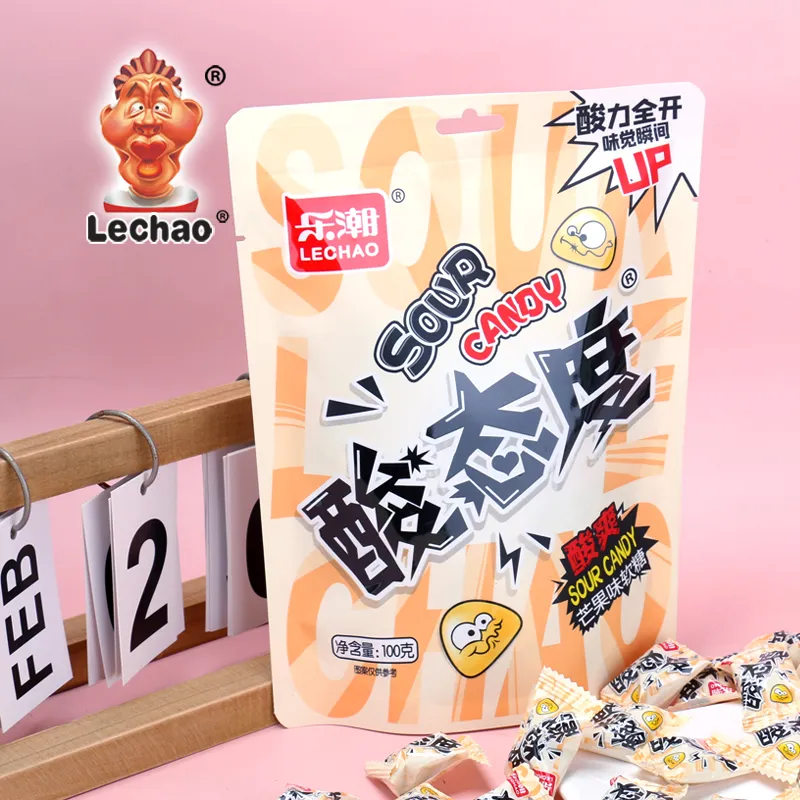 LeChao Mango Sour Gummies Bulk, Wholesale Chewy Sweets-2