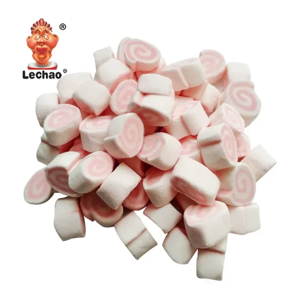 LeChao Pink Swirl Marshmallow Sweets Wholesale Supply-1