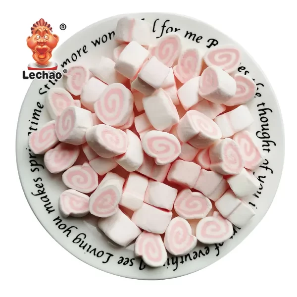 LeChao Pink Swirl Marshmallow Sweets Wholesale Supply-3