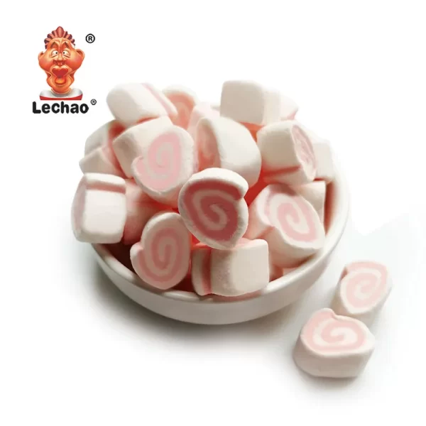 LeChao Pink Swirl Marshmallow Sweets Wholesale Supply-4