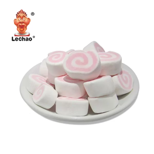 LeChao Pink Swirl Marshmallow Sweets Wholesale Supply-6