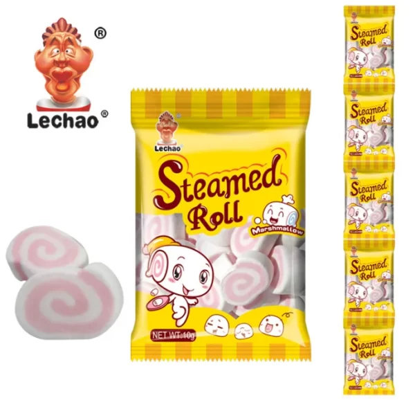 LeChao Pink Swirl Marshmallow Sweets Wholesale Supply-7