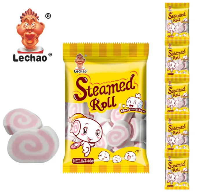 LeChao Pink Swirl Marshmallow Sweets Wholesale Supply-7