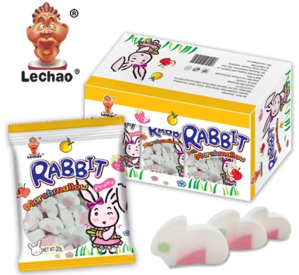 LeChao Rabbit Shape White Marshmallows Bulk & Wholesale-5