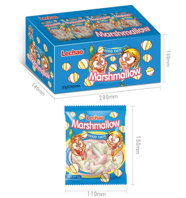 LeChao Wholesale Marshmallow Twists, Colorful Marshmallows-4