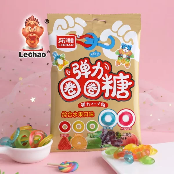 Mix Fruit Gummy Rings Bulk, Factory Wholesale Gummy Candies-2