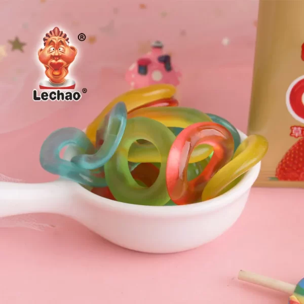Mix Fruit Gummy Rings Bulk, Factory Wholesale Gummy Candies-3
