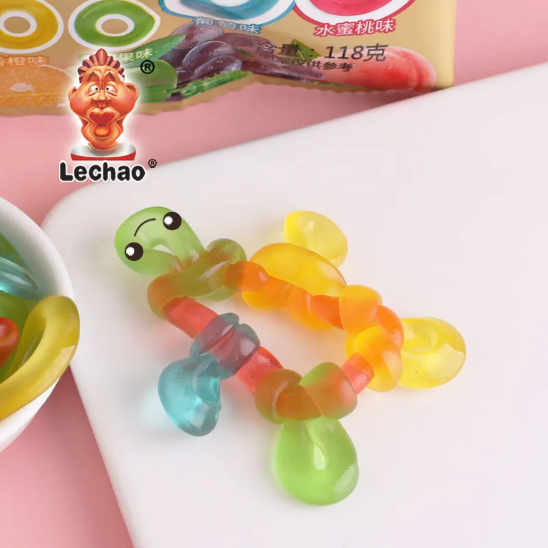 Mix Fruit Gummy Rings Bulk, Factory Wholesale Gummy Candies-4