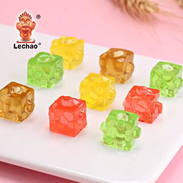 LeChao Bulk Bags of Gummy Candy, 4D Gummy Blocks Wholesale-2