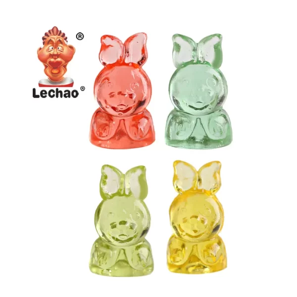 LeChao Factory Wholesale Jelly Sweets, Bulk 3D Gummy Bunny-4