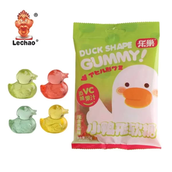 LeChao Gummy Candy Mix Bulk, 3D Duck Gummies Wholesale-1
