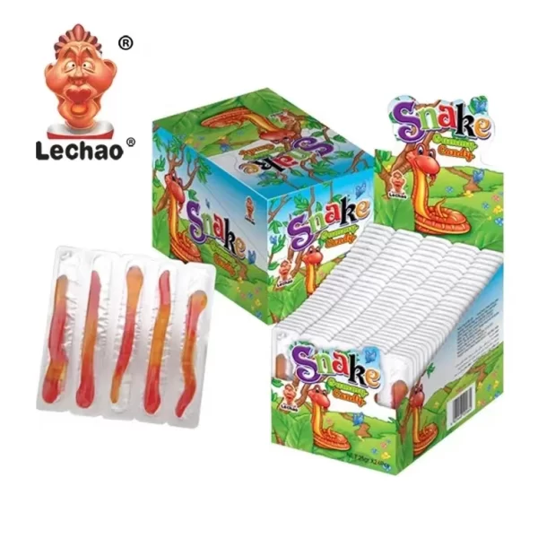 LeChao Gummy Snakes Wholesale, Chewy Soft Candies In Bulk-4