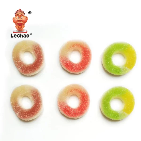 LeChao Jelly Rings Bulk, Sugar Coated Gummy Candy Wholesale-2