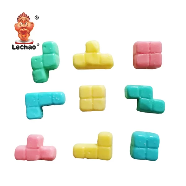 LeChao Wholesale Chewy Candy, Playful Tetris Gummies In Bulk-1