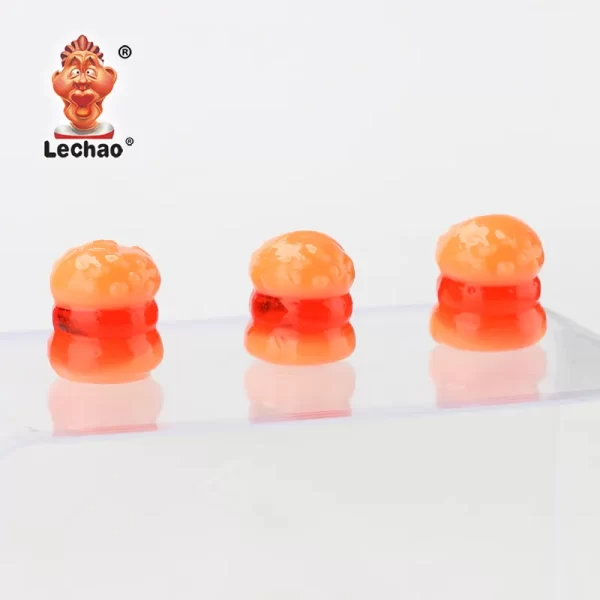 LeChao Wholesale Gummy Sweets, 3D Hamburger Gummy Candy-1