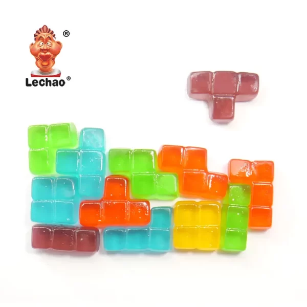 Playful Bulk Chewy Candies, LeChao Tetris Gummies Wholesale-1