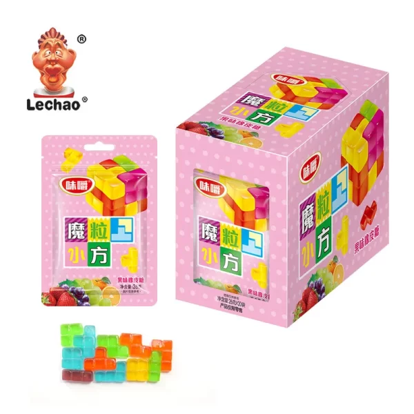 Playful Bulk Chewy Candies, LeChao Tetris Gummies Wholesale-4