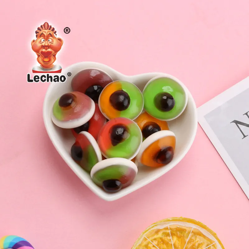 Rich-flavored Wholesale Soft Sweets, Jam-Filled Gummy Eyes-1